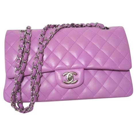 chanel tasche lila|Chanel handbags outlet.